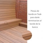 borde banca teak
