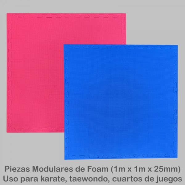 Piezas de Foam - Tatami Azul / Rosado